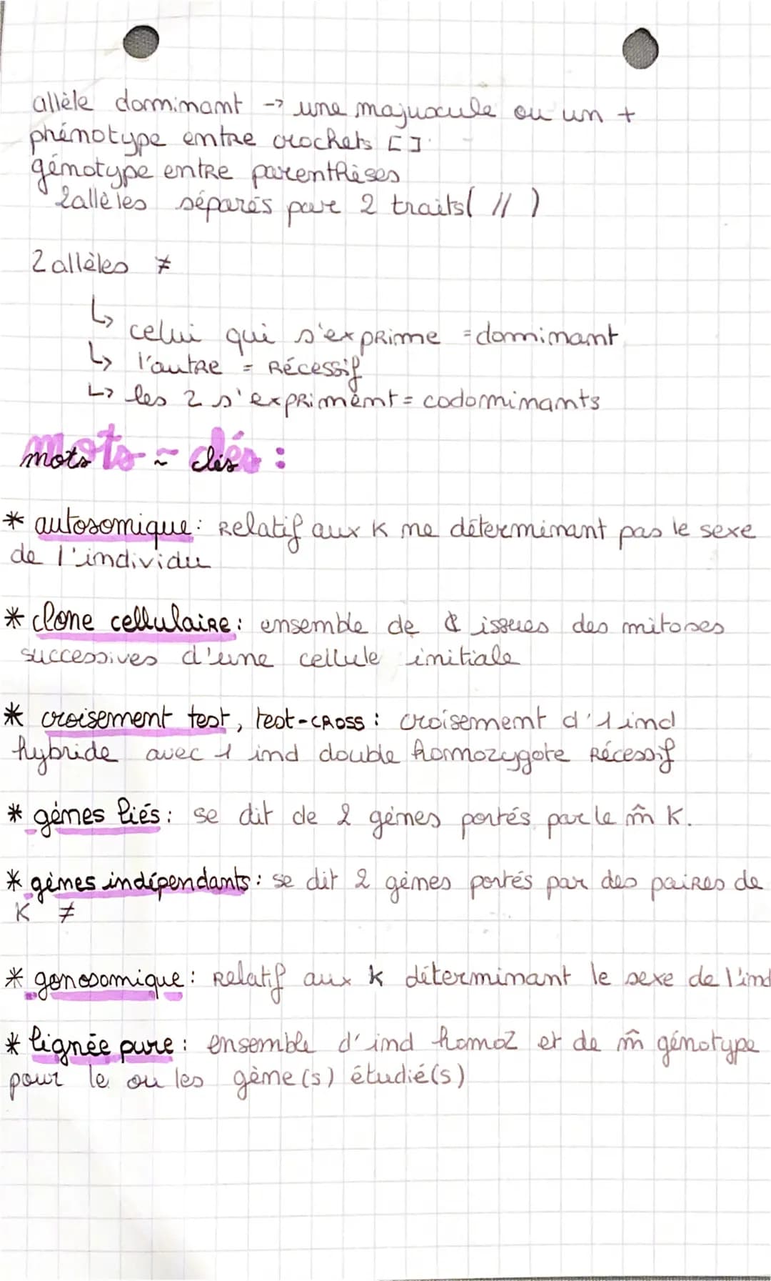 l'origine du 3
genoty be des
individus
I) La conservation des génomes: stabilité génétique
et évolution clonale."
*Succession de mitoses clo