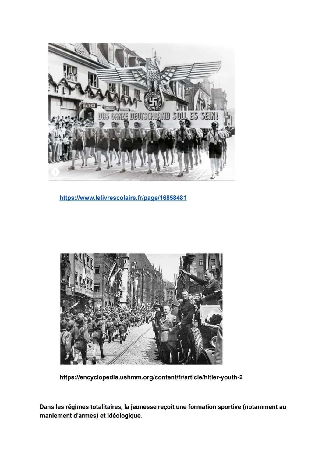 RÉGIME TOTALITAIRE EN ALLEMAGNE
révisions
https://encyclopedia.ushmm.org/content/fr/photo/adolf-hitler-greets-paul-von-h
indenburg-1
I Condi