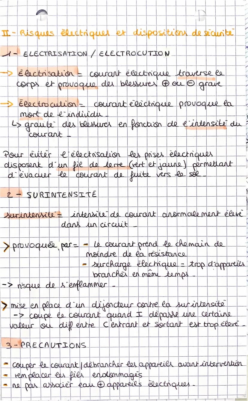 PHYSIQUE chimie
• limiter les risques électriques dans I habitat
-I- la tension du secteur en France
U(v)
-motif élementaire.
Umak
umin
T
1
