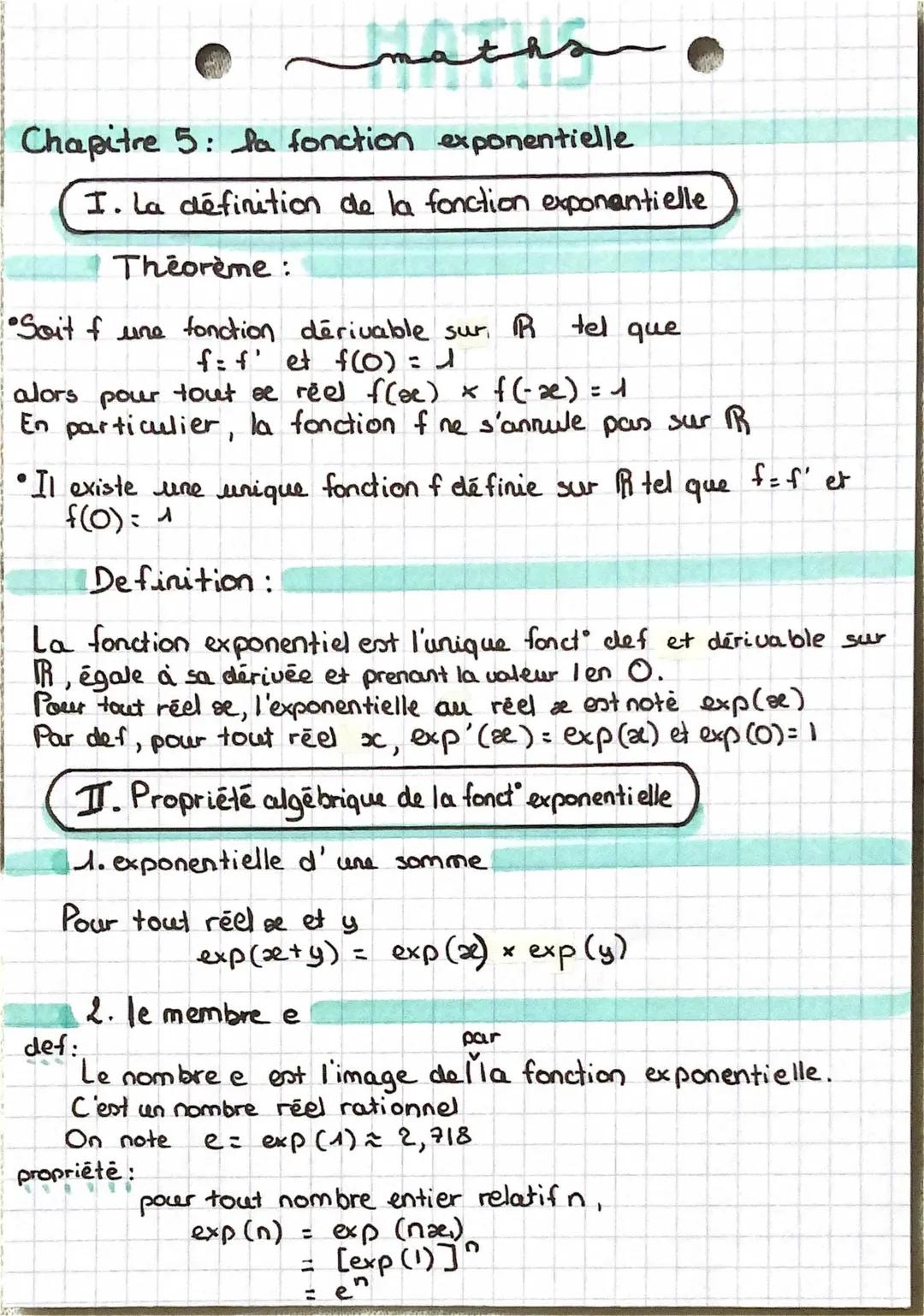 chaˆ 5 la fonction exponentielle 