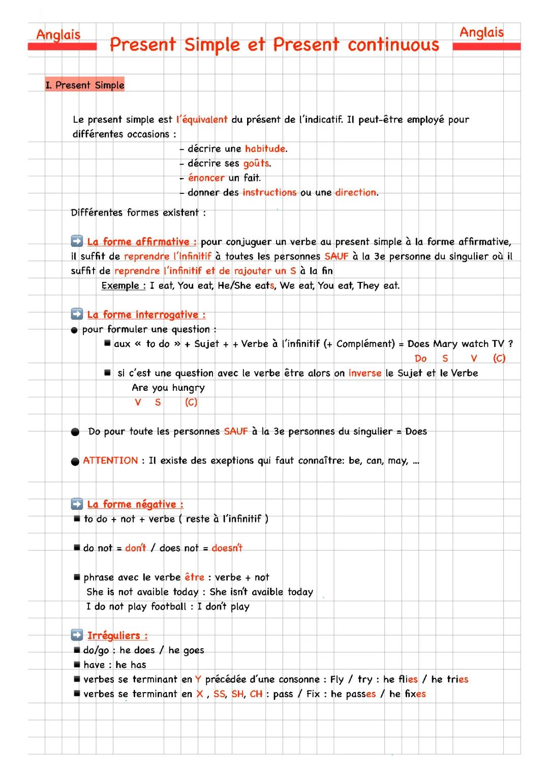 Découvre le Présent Simple et Continu en Anglais - Exercices Faciles et Amusants