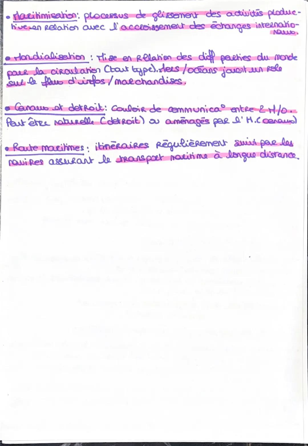Dans quelles mesure les mers et les océans sont-ils
des vecteurs essentiels de la mondialisation
GEOGRAPHIE.

A- Les RessoOURCES.

• Les mee