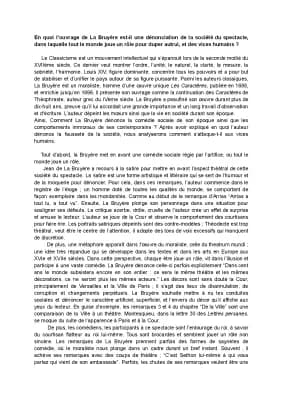 Know LES CARACTÈRES, la Bruyère  dissertation rédigée   thumbnail