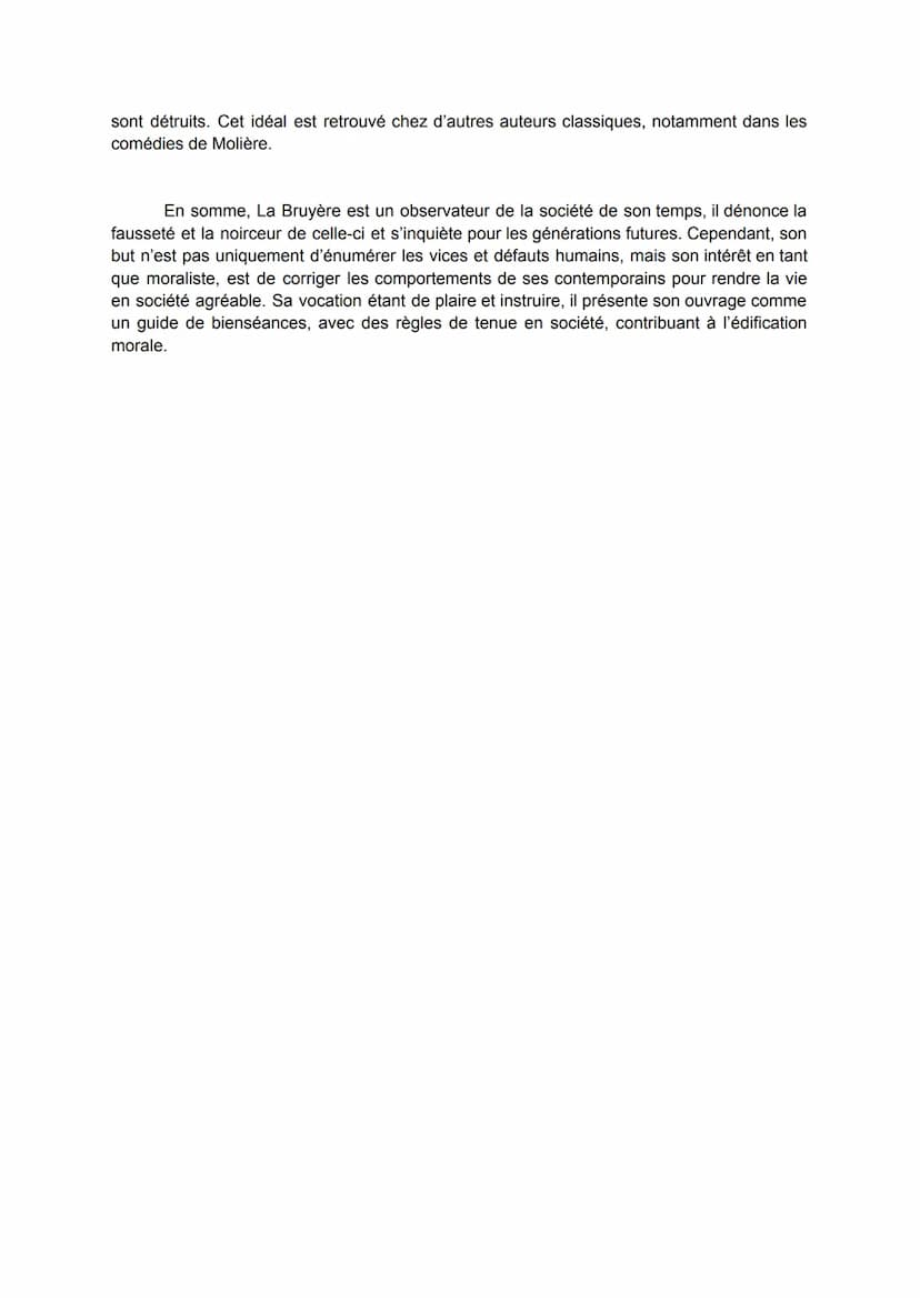 En quoi l'ouvrage de La Bruyère est-il une dénonciation de la société du spectacle,
dans laquelle tout le monde joue un rôle pour duper autr