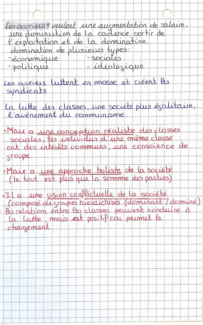 Chapitre
FICHE 3
: Structuration de la société Francaise
Débats théorique sur les classes.
I / Kail Maux
Il définit les classes sociales a p