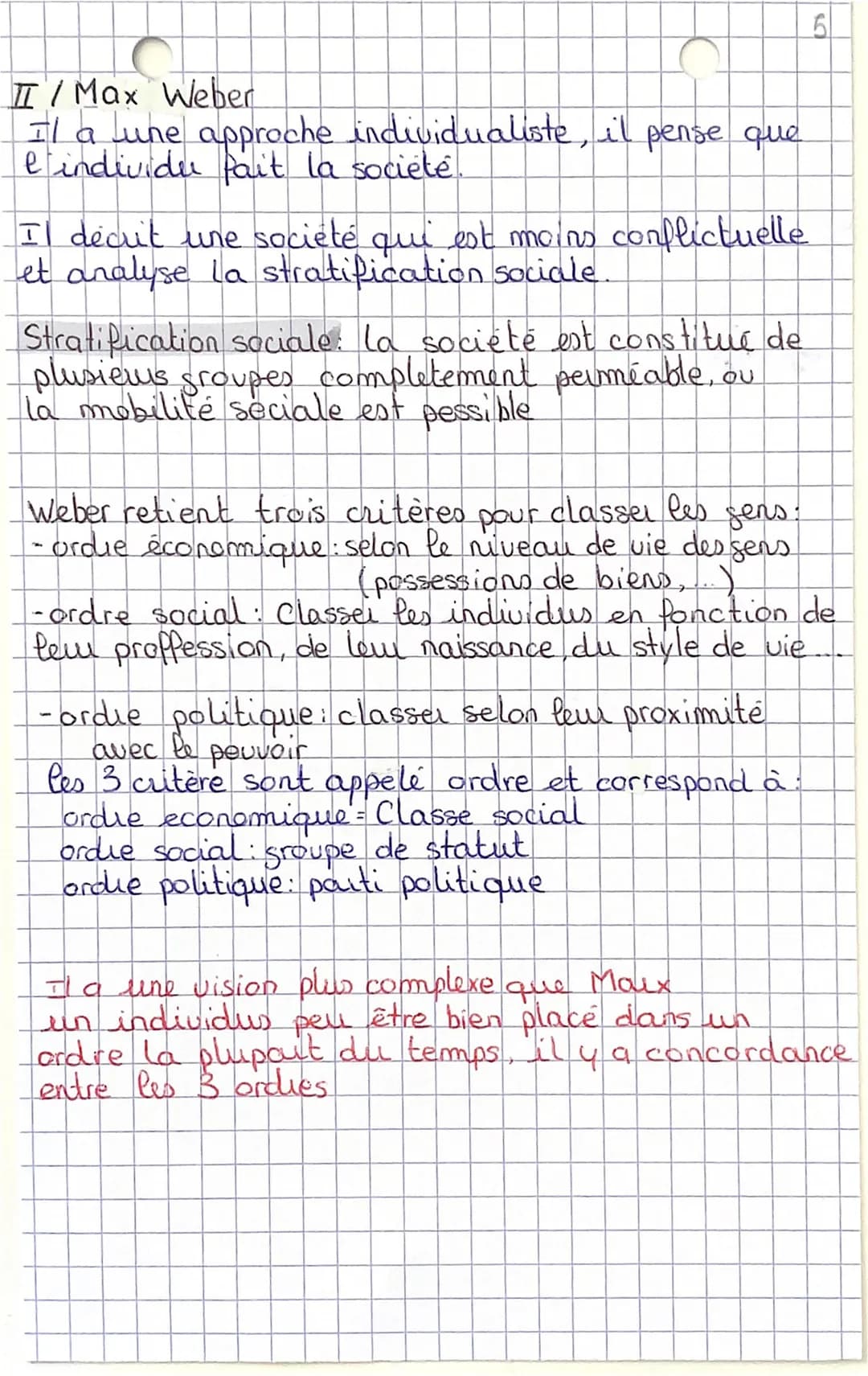 Chapitre
FICHE 3
: Structuration de la société Francaise
Débats théorique sur les classes.
I / Kail Maux
Il définit les classes sociales a p