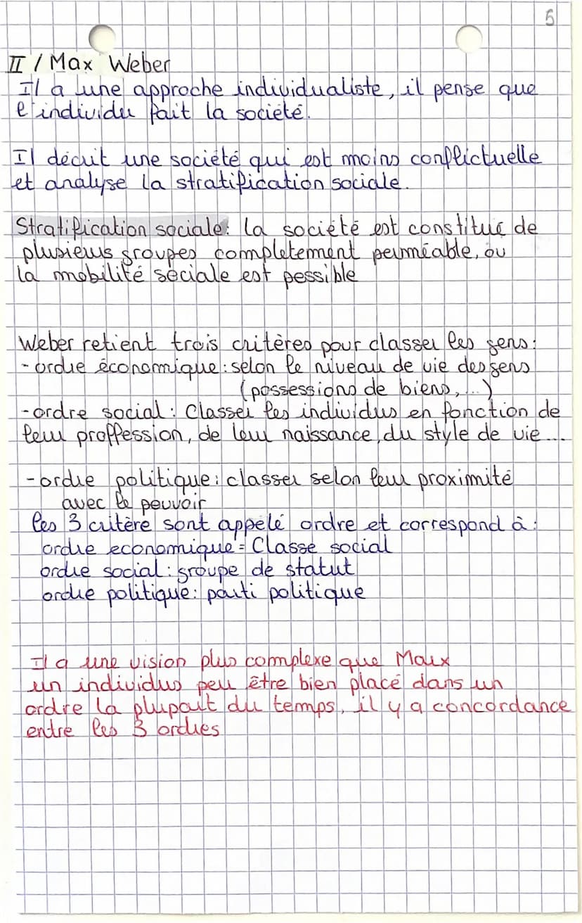 Chapitre
FICHE 3
: Structuration de la société Francaise
Débats théorique sur les classes.
I / Kail Maux
Il définit les classes sociales a p