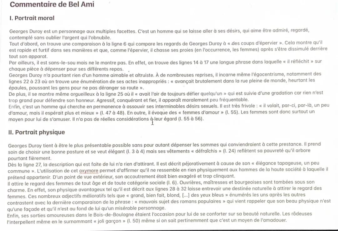 Analyse détaillée de Bel-Ami et portraits des personnages