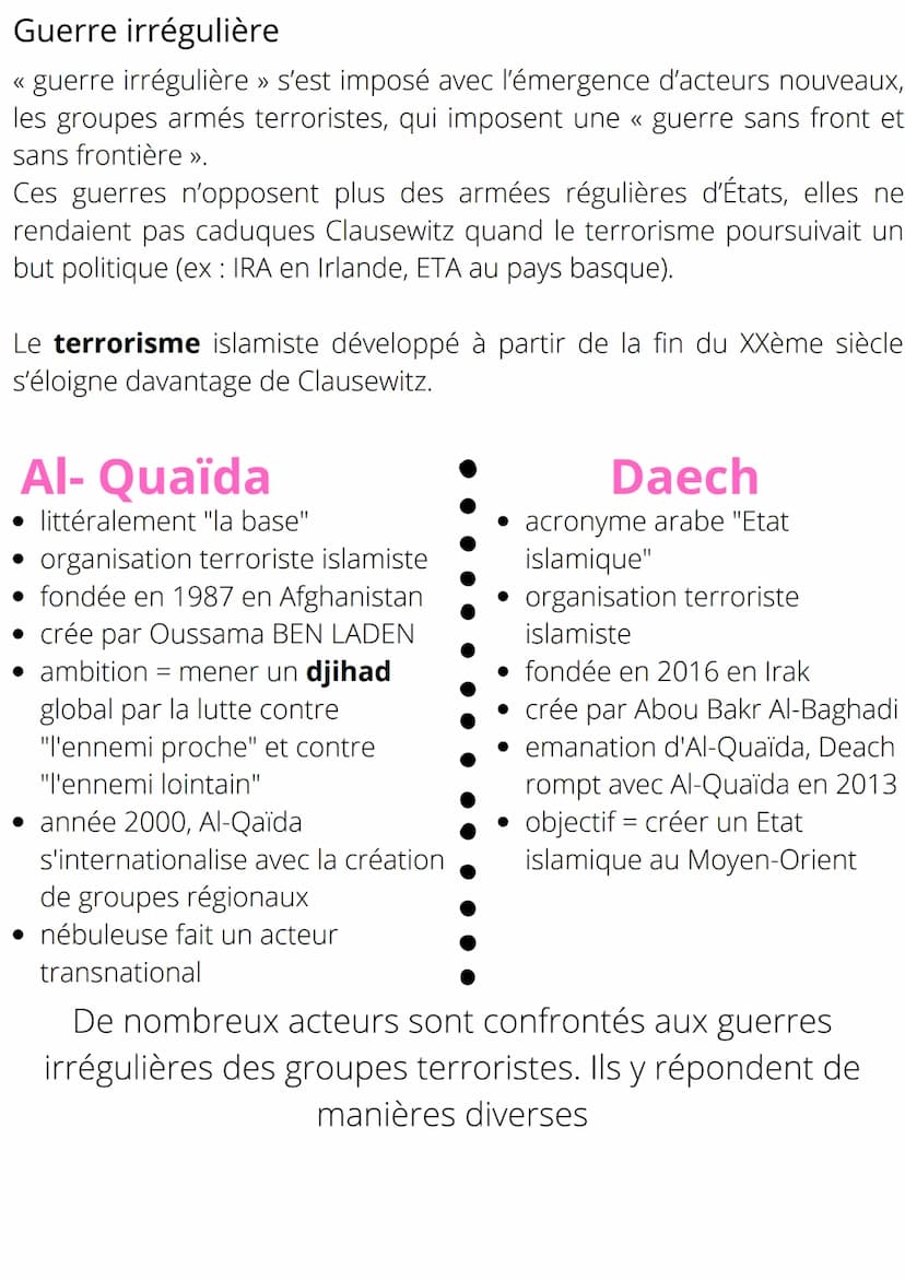 THEME 2 - AXE 1: DIMENSION POLITIQUE
DE LA GUERRE: DES CONFLITS
INTERETATIQUES
AUX ENJEUX
TRANSNATIONAUX
En 1991, l'historien et théoricien 