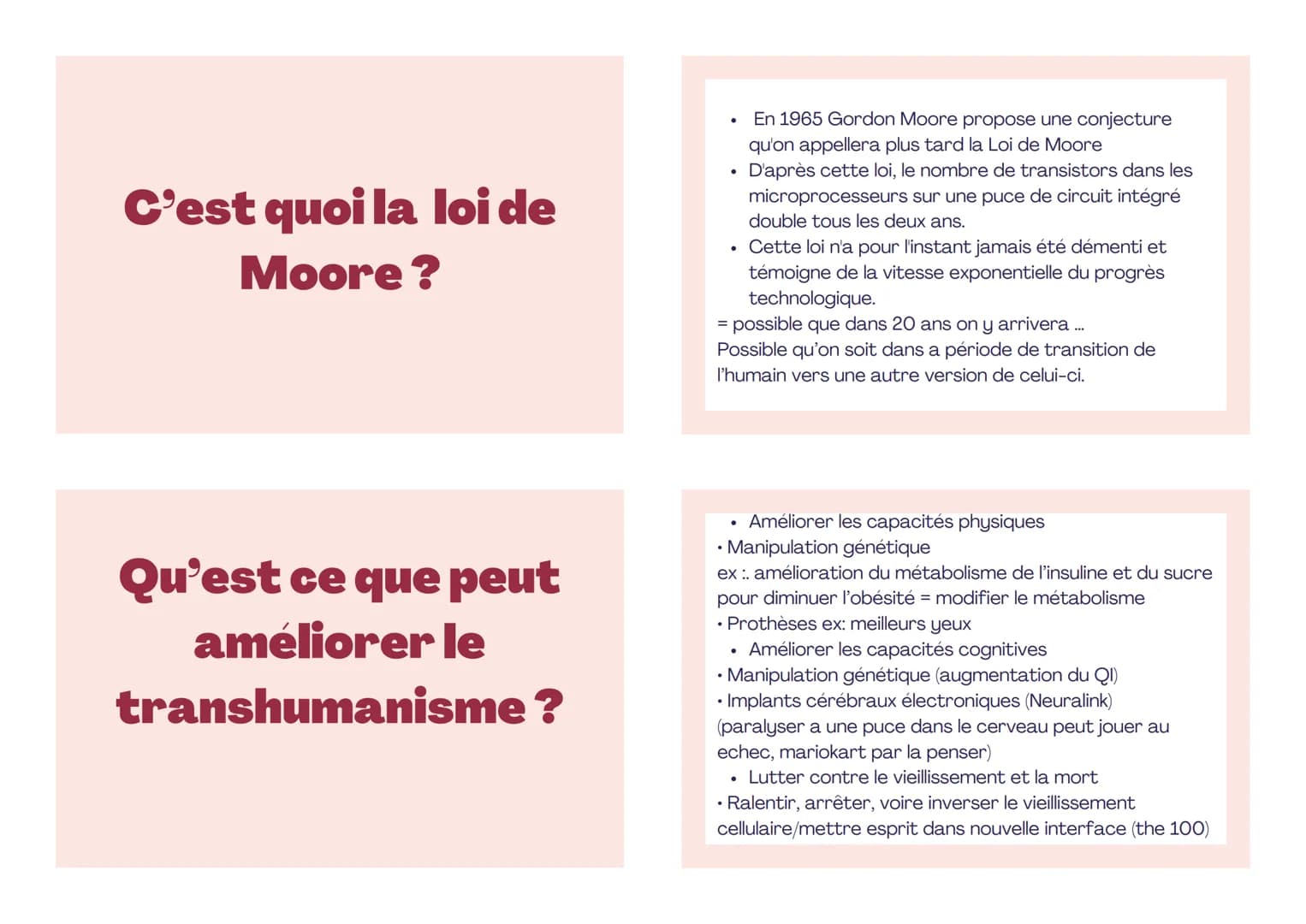 Quelles sont les
limites de
l'homme ?
Physiques
- Voir couleur, finalement voit pas SI bien que ça, pas
infrarouge + Perçoit pas un certain 