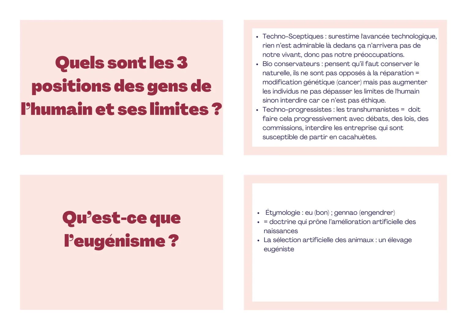 Quelles sont les
limites de
l'homme ?
Physiques
- Voir couleur, finalement voit pas SI bien que ça, pas
infrarouge + Perçoit pas un certain 
