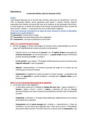 Know Analyse linéaire « La nouvelle Héloïse », Lettre XI Rousseau thumbnail