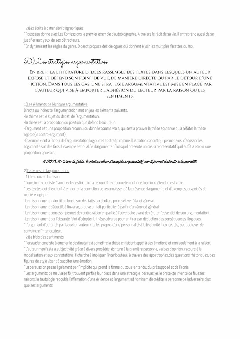 LA LITTÉRATURE D'IDÉES, DU
XVIE AU XVIIIE SIÈCLE
EN BREF: LA LITTÉRATURE D'IDÉES SE DÉFINIT COMME L'ENSEMBLE DES TEXTES QUI NE
RELÈVENT NI D