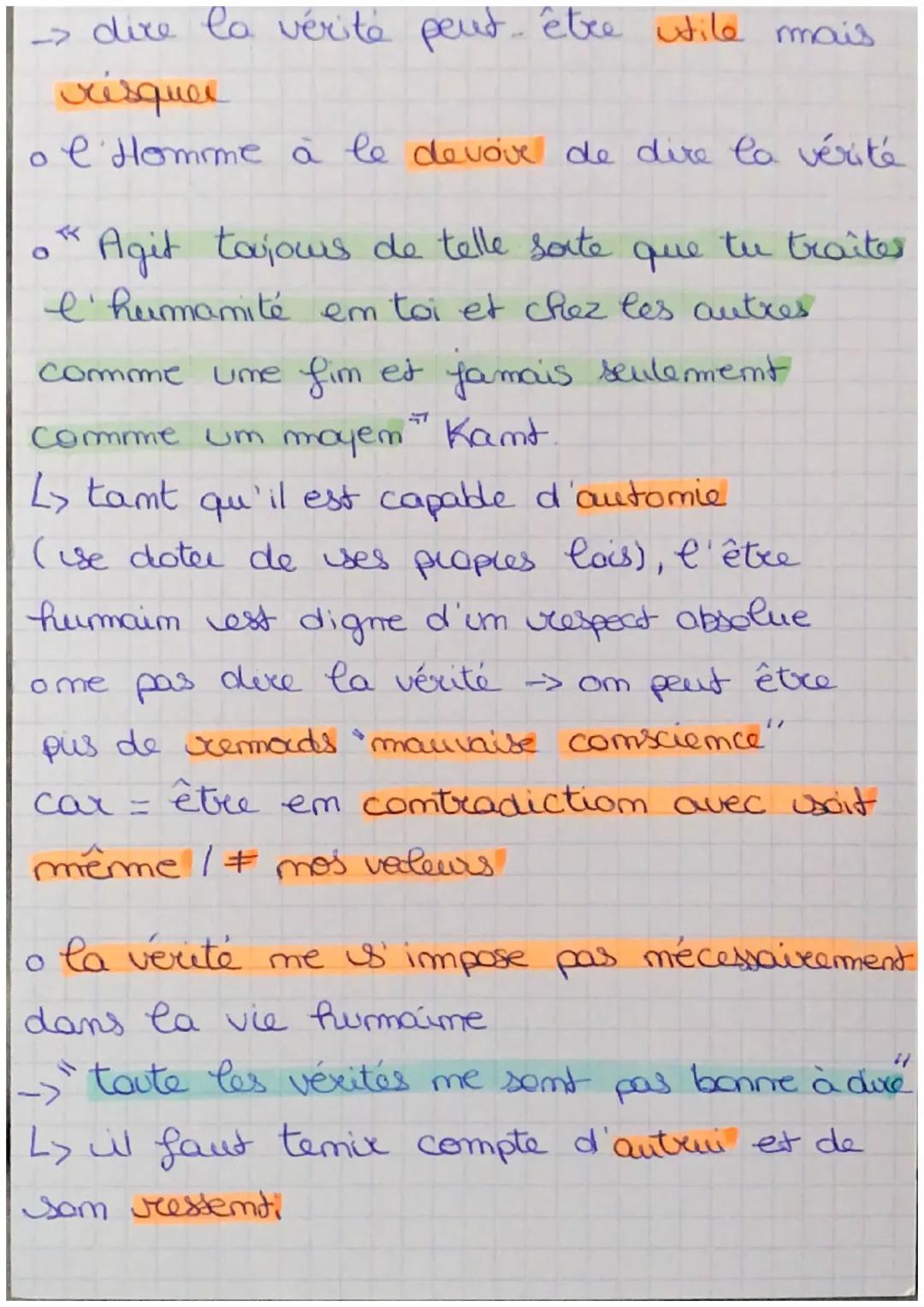 Philo La vérité
La vérité est vrai, ce qui est comforme
ià ce qui est. Elle s'oppose dome à la
fausseté
•
de mensonge = condammable
• La jus