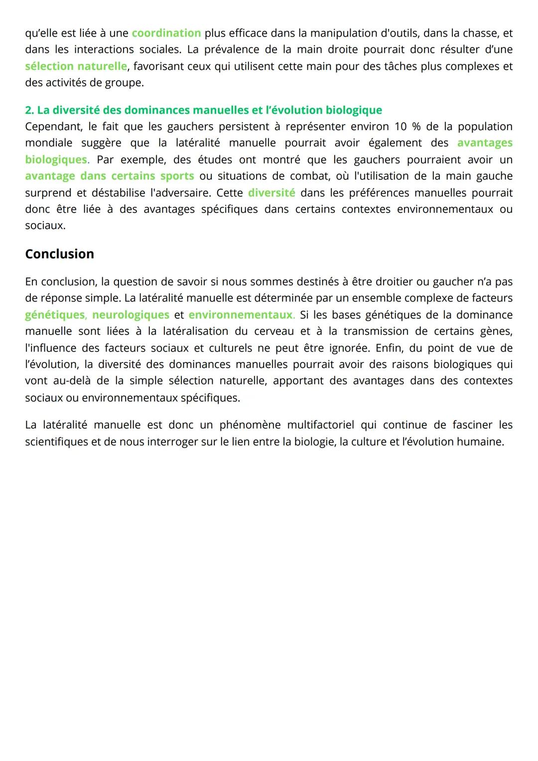 # GRAND ORAL SVT

Nous sommes destinés à être droitier ou
gaucher ?

La question de la dominance manuelle, c'est-à-dire de savoir pourquoi c