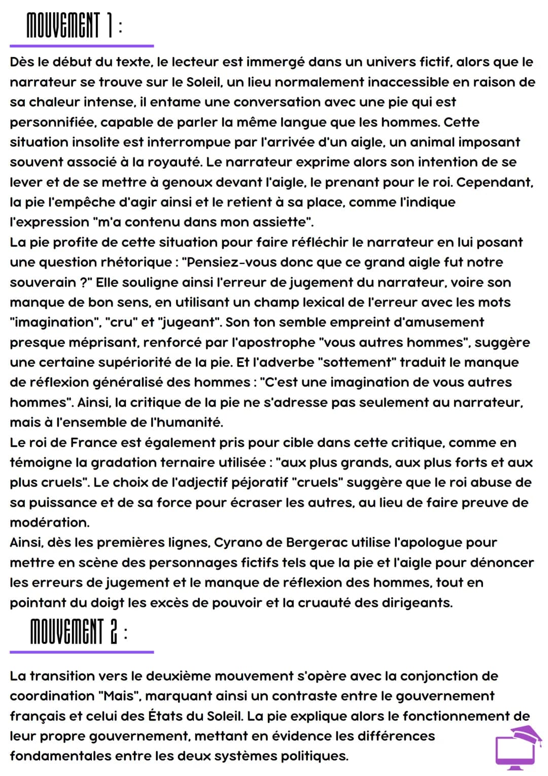 X
Cyrano de Bergerac
Histoire comique des États et
Empires du soleil
INTRODUCTION :
L'œuvre intitulée "Les États et Empires du Soleil" de Cy