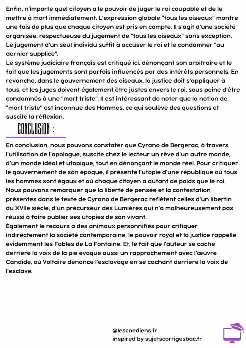 X
Cyrano de Bergerac
Histoire comique des États et
Empires du soleil
INTRODUCTION :
L'œuvre intitulée "Les États et Empires du Soleil" de Cy