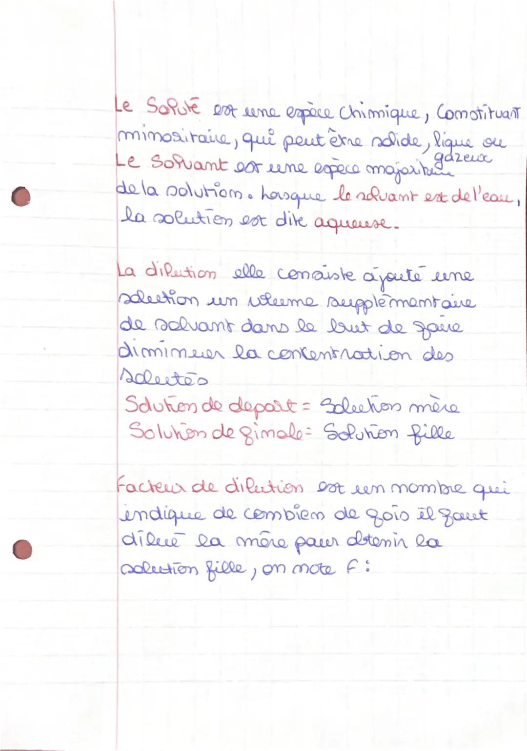 m: Mane de selecté à prélevé g
V= Volume de concentration en L
Com= Concentration en masse g-L-1

| m= Cmxv | Com=$\\frac{m}{V}$ | V=$\\frac
