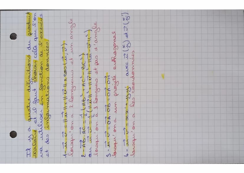 PREMIERE
PROS
est la
A
A
soit un vecteur in et deux points A B
²² = AB
que
nome
notée ||²||
K
810
du vecteu
distance AB.
SCALAIRE
суроро
برد
