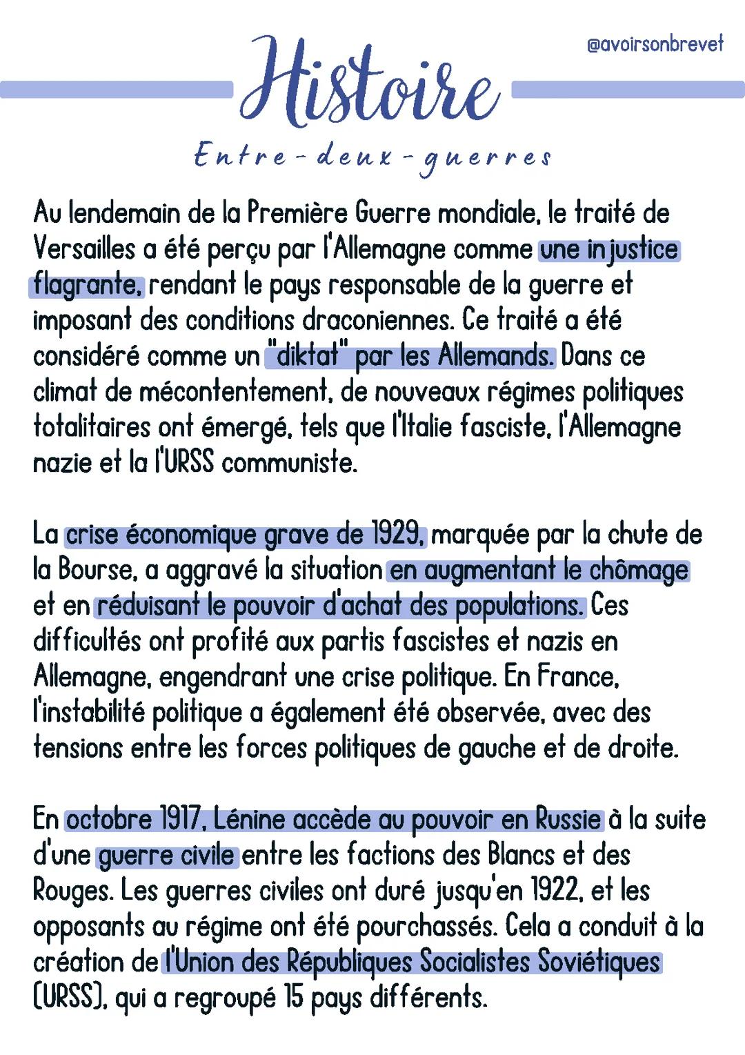 Comprendre le traité de Versailles et ses conséquences en Allemagne