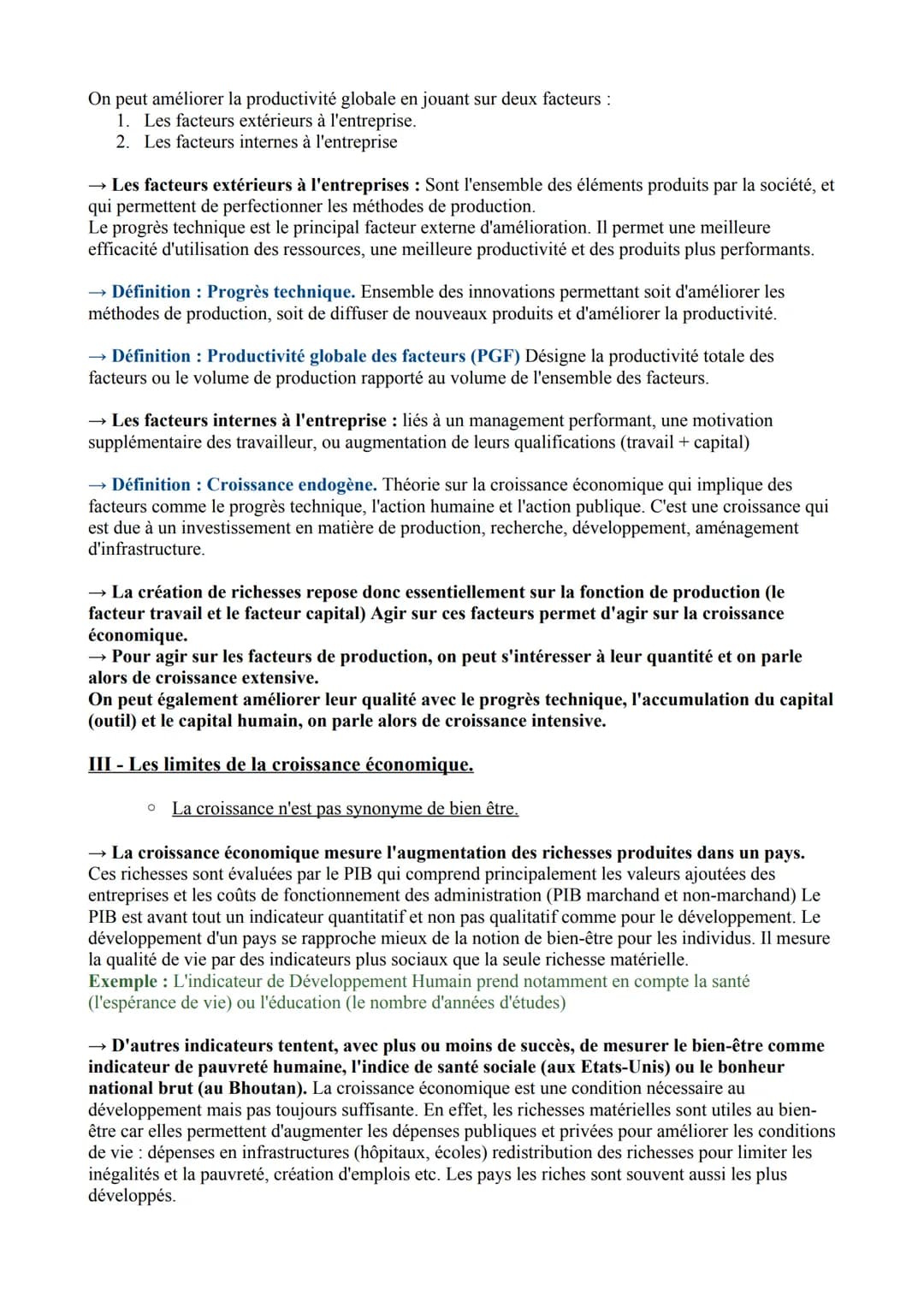 
<p>L'analyse de la croissance économique constitue un champ important de l'économie. Les économistes cherchent à identifier les sources de 