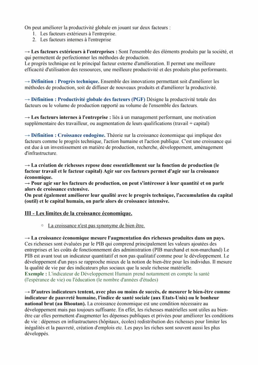 
<p>L'analyse de la croissance économique constitue un champ important de l'économie. Les économistes cherchent à identifier les sources de 