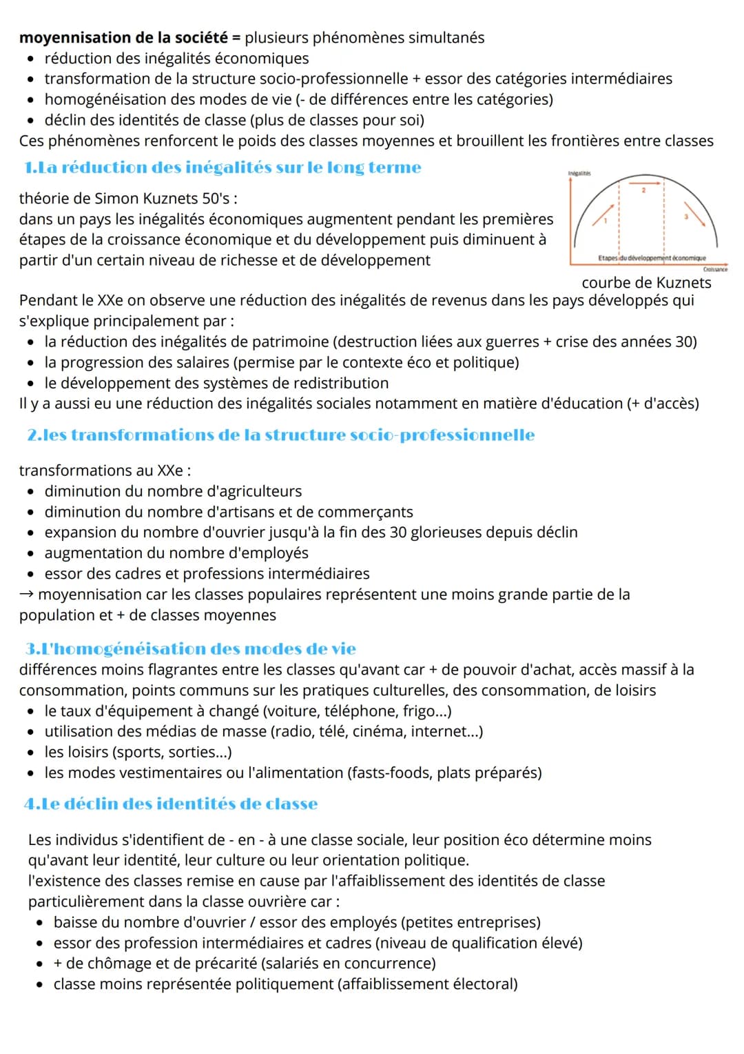 Sociologie
la structure de la société française actuelle
définitions :
groupe sociaux :
groupes au sein desquels il existe des
interactions 