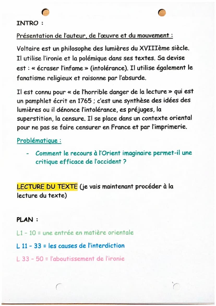 De l'horrible danger de la
lecture
VOLTAIRE
Nous Joussouf-Chéribi, par la grâce de Dieu mouphti du Saint-Empire
ottoman, lumière des lumière