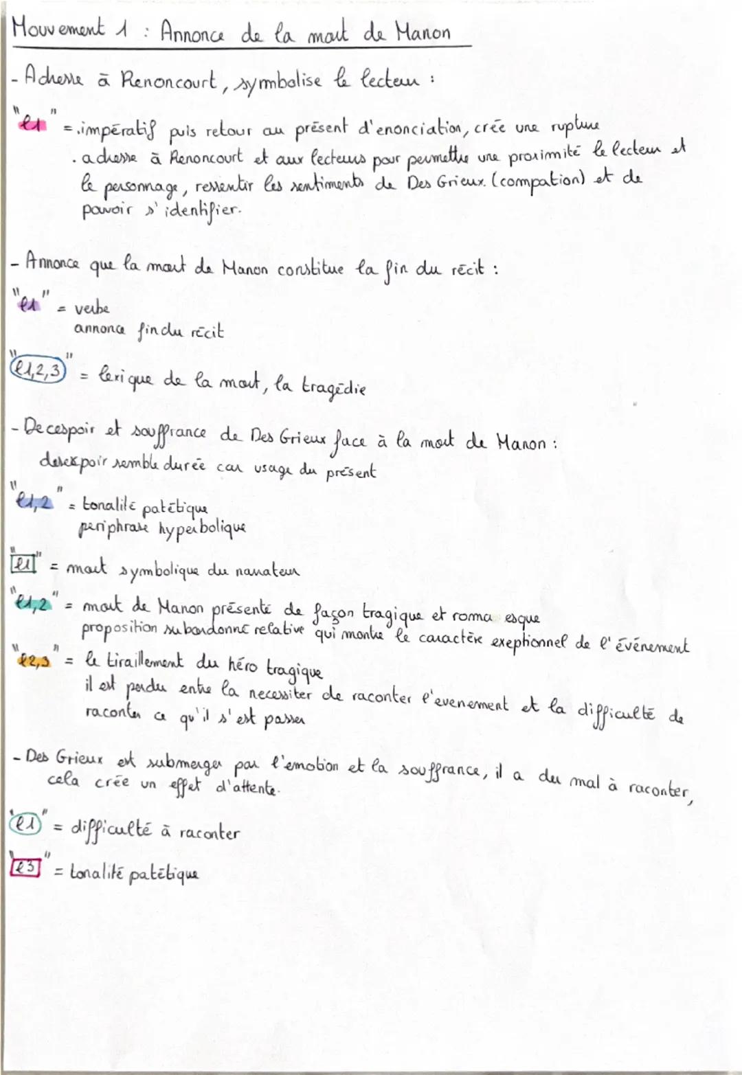 Texte 12: Manon Lescaut, "La mort de Manon", Abbé
Prevost, 1753
Introduction:
Manon Lescaut est un roman mémoire de l'Abbé Prévost, publié l