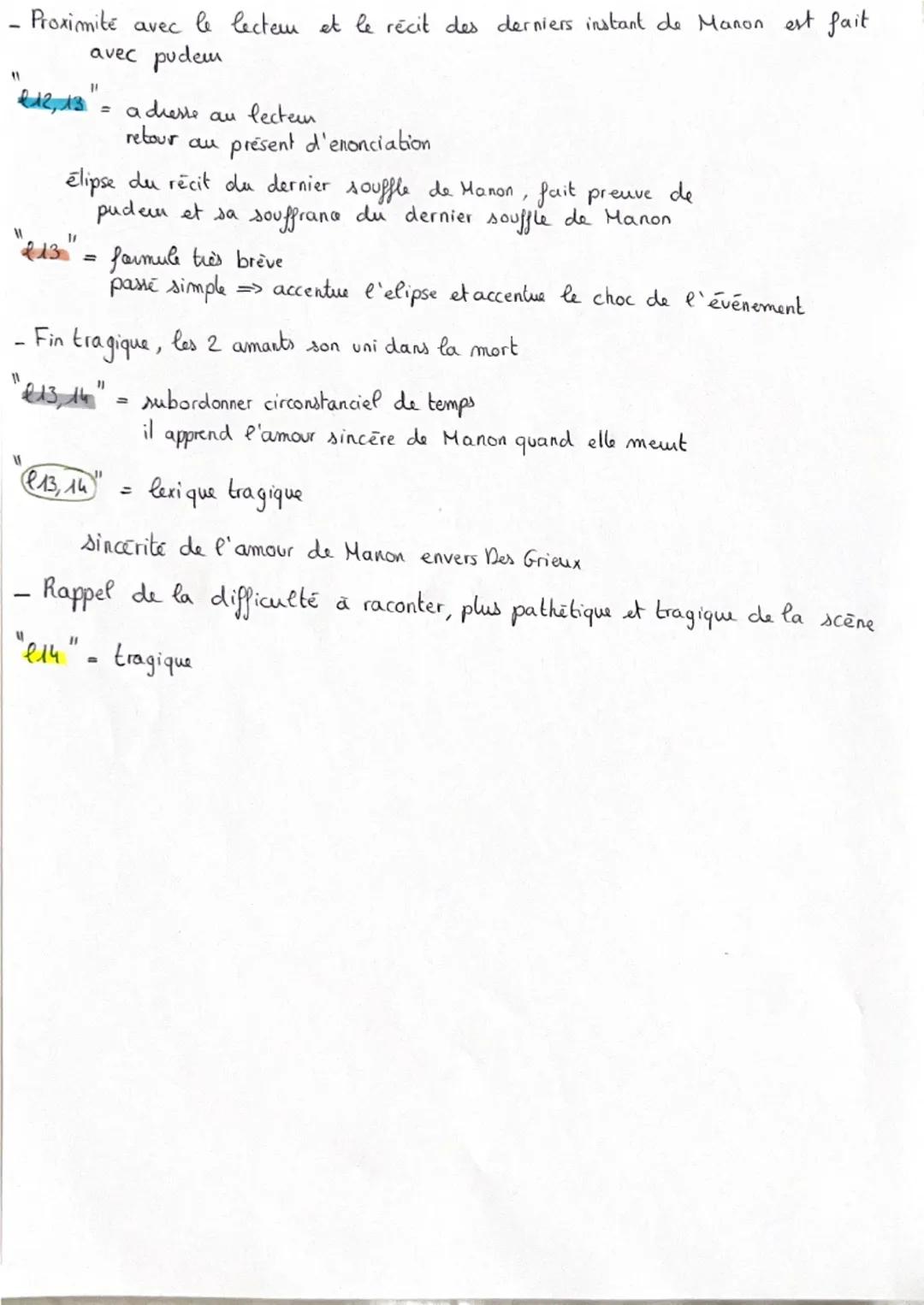 Texte 12: Manon Lescaut, "La mort de Manon", Abbé
Prevost, 1753
Introduction:
Manon Lescaut est un roman mémoire de l'Abbé Prévost, publié l