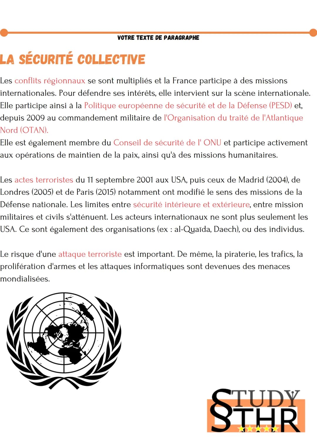 LA PROTECTION DES PERSONNES
QUELLE DÉFENSE NATIONALE ?
La mission : garantir la sécurité du territoire et de protéger la population. Appliqu