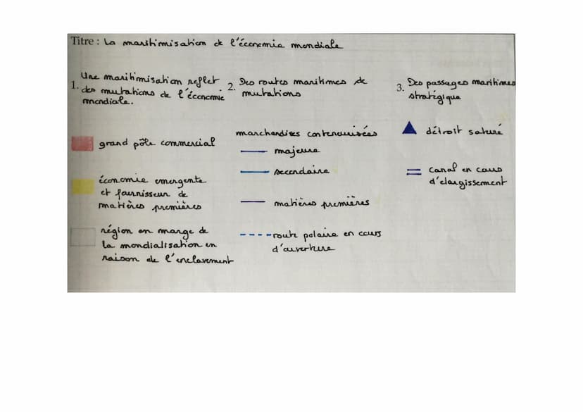 Titre: LA MARITIMISATION DE L'ECONOMIE MONDIALE
Panama
AMERIQUE
DU NORD
OCÉAN
ATLANTIQUE
God
OCEAN
ARCTIQUE,
RUSSIE
diez
Bab el-Mandelf
AFRI