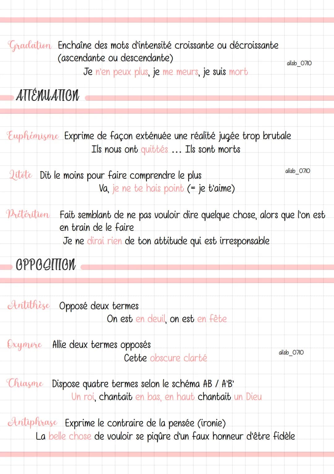 ANALOGIE
FRANÇAIS
LES FIGURES DE style
Comparaison Établit une relation entre un élément (le comparé) et un autre (le
comparant) par un outi