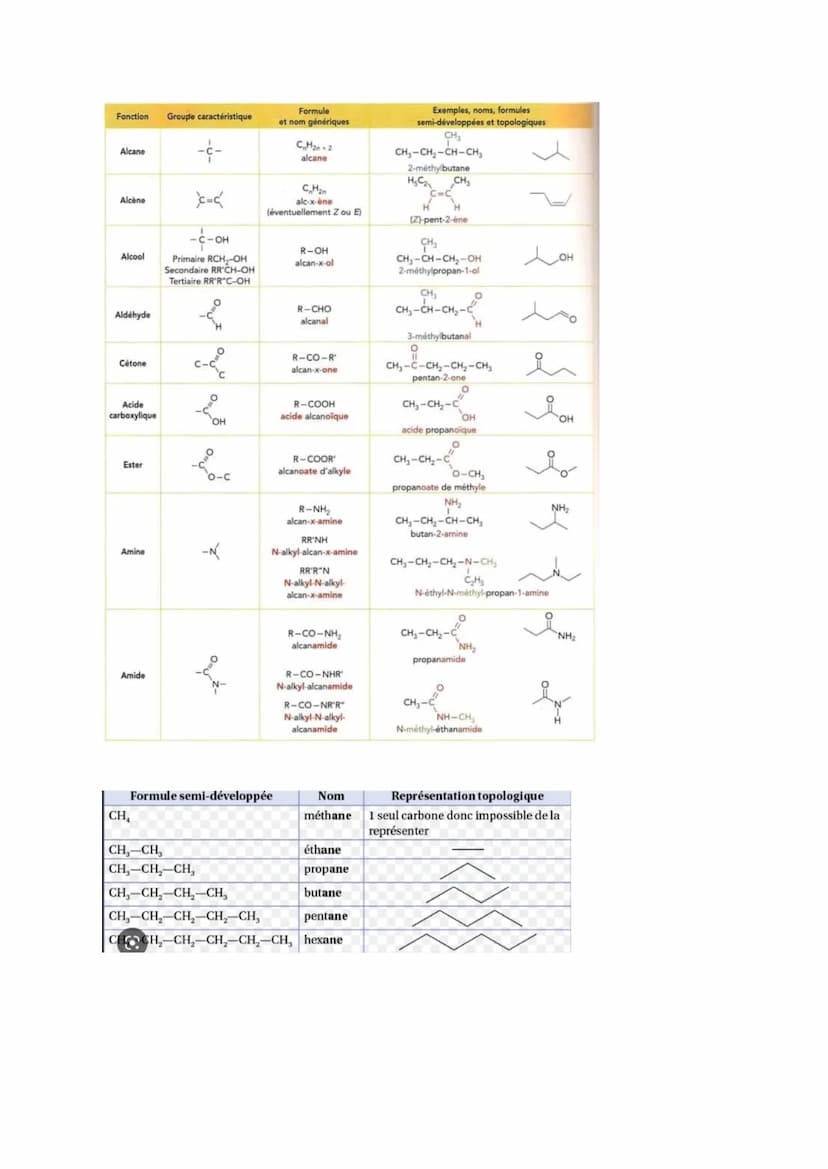 Nom de la famille
caractéristique
Acides carboxyliques
Esters
Amides
Aldéhydes
Cétones
Alcool
Amines
Familles de
composés organique
Akane
Al