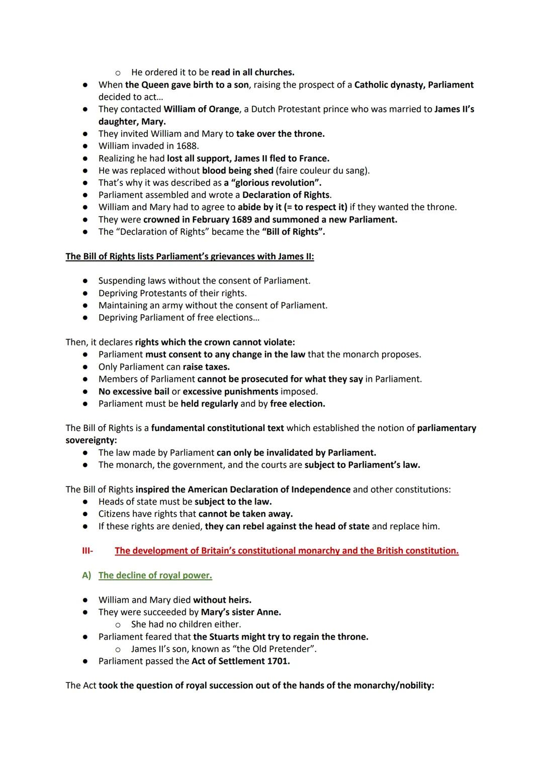 Legal English course
Introduction to the British and American political institutions.
A few observations:
The exam lasts 45 minutes, there a