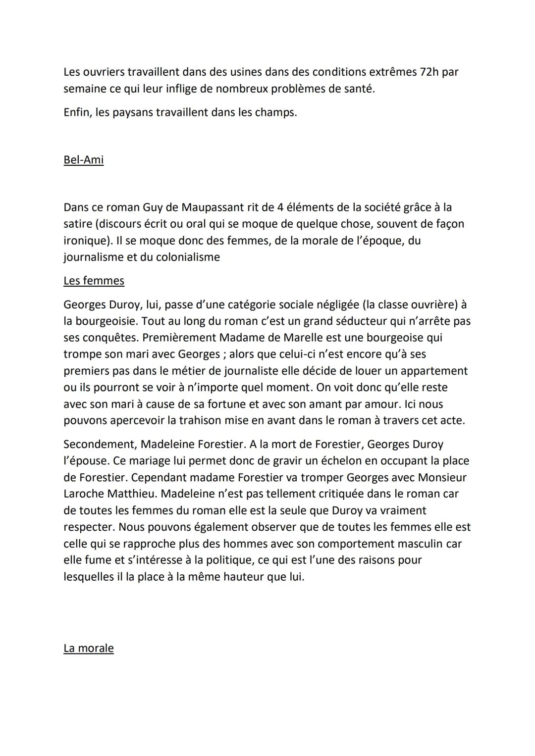 Exposé La Satire sociale chez Maupassant.
1. Introduction
a. milieu de Maupassant + petite biographie
b. modes de vie
2. La satire sociale
a