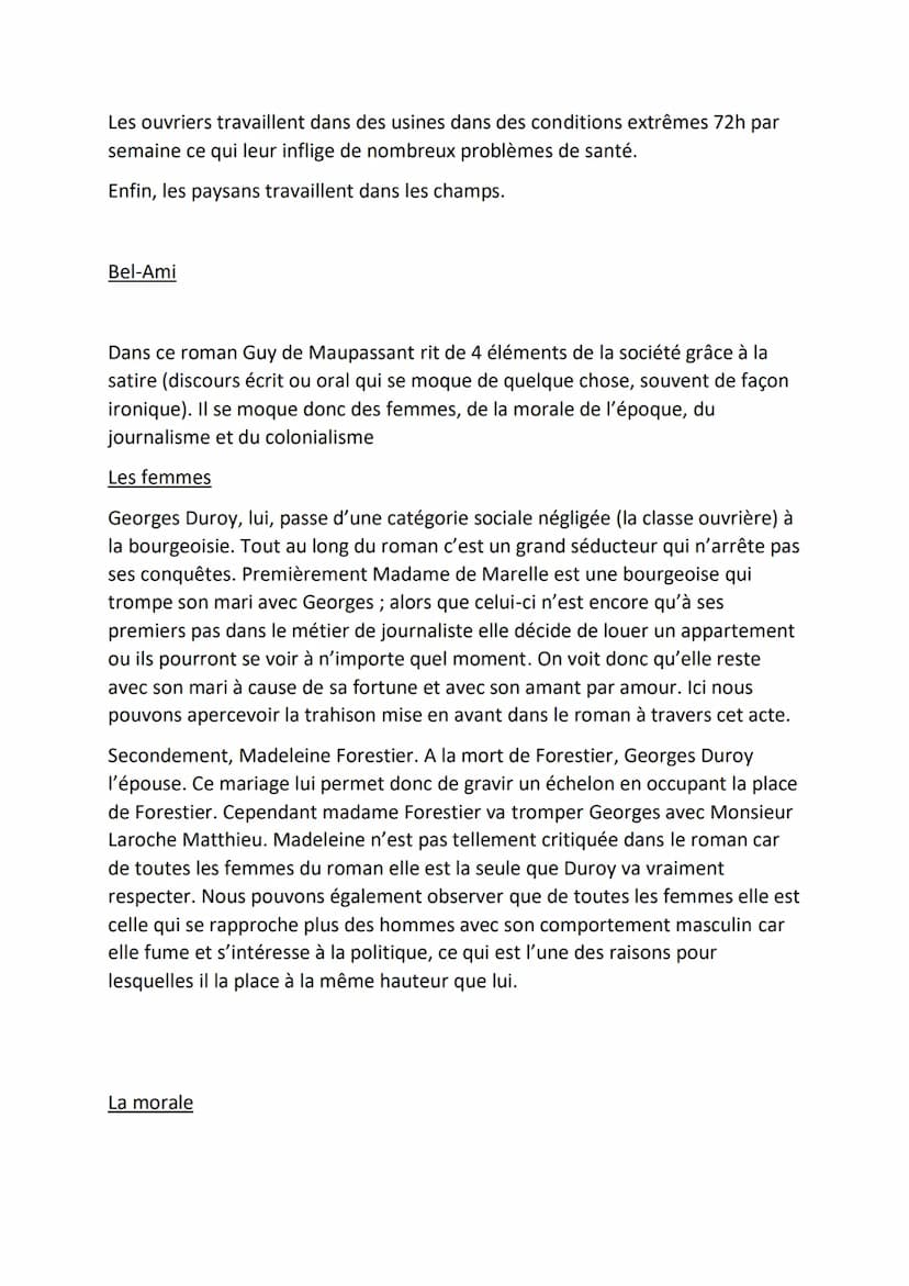 Exposé La Satire sociale chez Maupassant.
1. Introduction
a. milieu de Maupassant + petite biographie
b. modes de vie
2. La satire sociale
a
