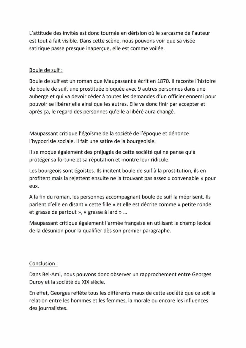 Exposé La Satire sociale chez Maupassant.
1. Introduction
a. milieu de Maupassant + petite biographie
b. modes de vie
2. La satire sociale
a