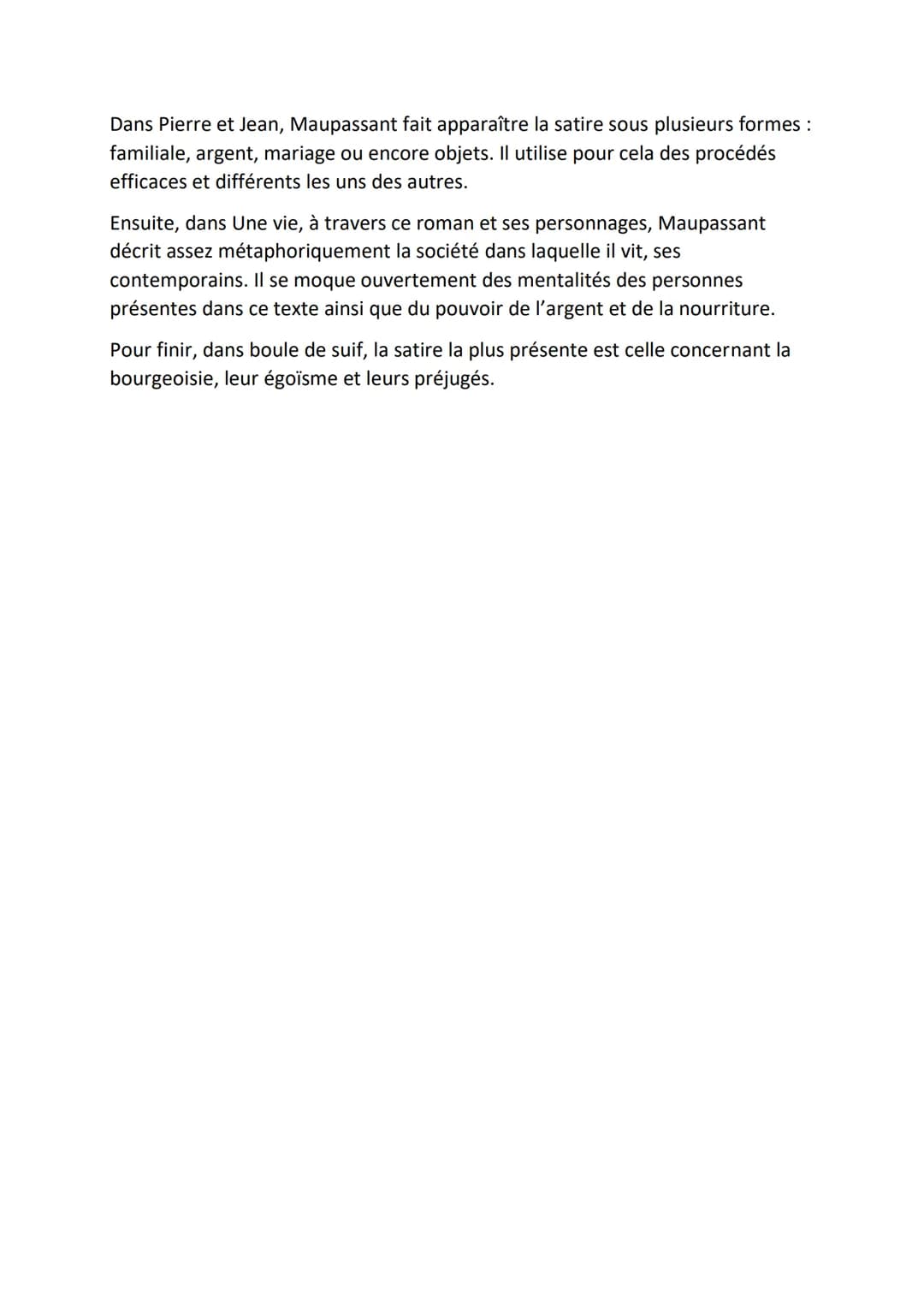 Exposé La Satire sociale chez Maupassant.
1. Introduction
a. milieu de Maupassant + petite biographie
b. modes de vie
2. La satire sociale
a