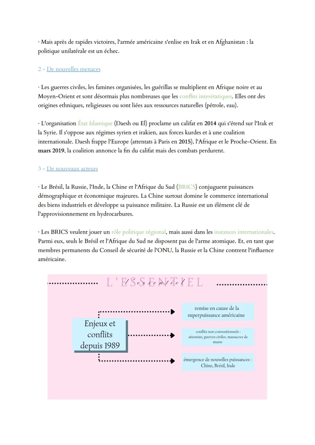 ENJEUX ET CONFLITS DANS LE MONDE APRÈS 1989
1. Les États-Unis, une superpuissance fragilisée
1 - Une puissance sans égale
.
· Économiquement