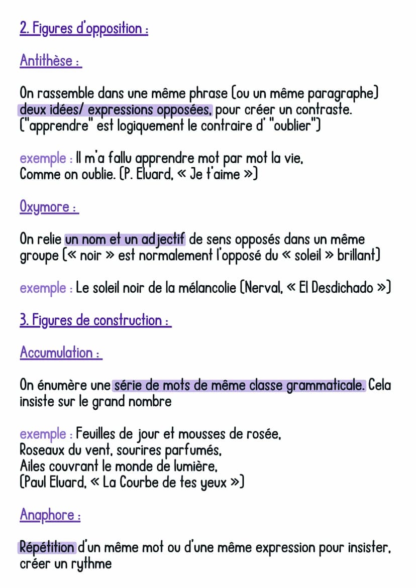 Français
Les figures de style
1. Figure de ressemblance:
@avoirsonbrevet
Comparaison :
On compare deux éléments, le comparé [<< ta beauté »)