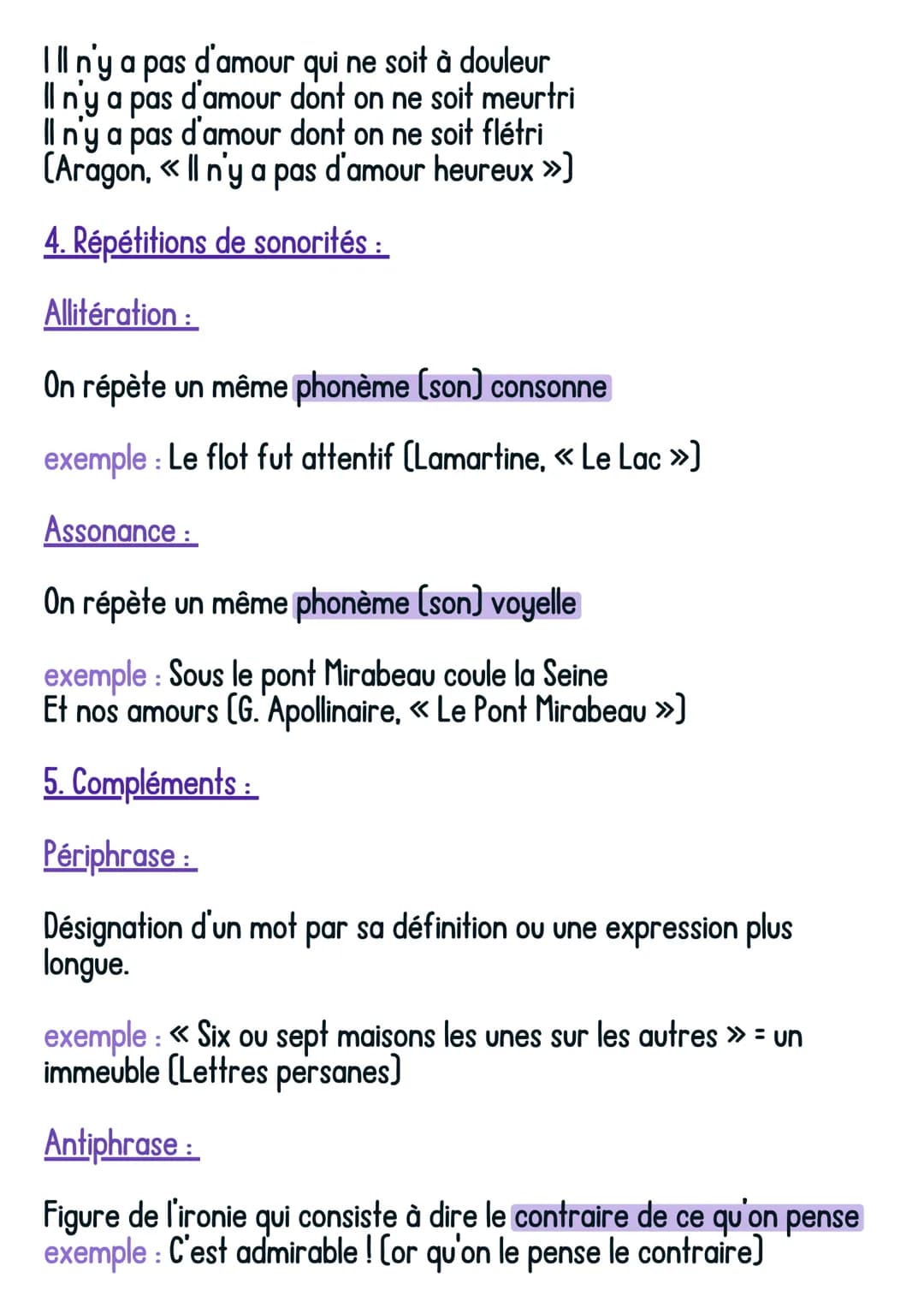 Français
Les figures de style
1. Figure de ressemblance:
@avoirsonbrevet
Comparaison :
On compare deux éléments, le comparé [<< ta beauté »)