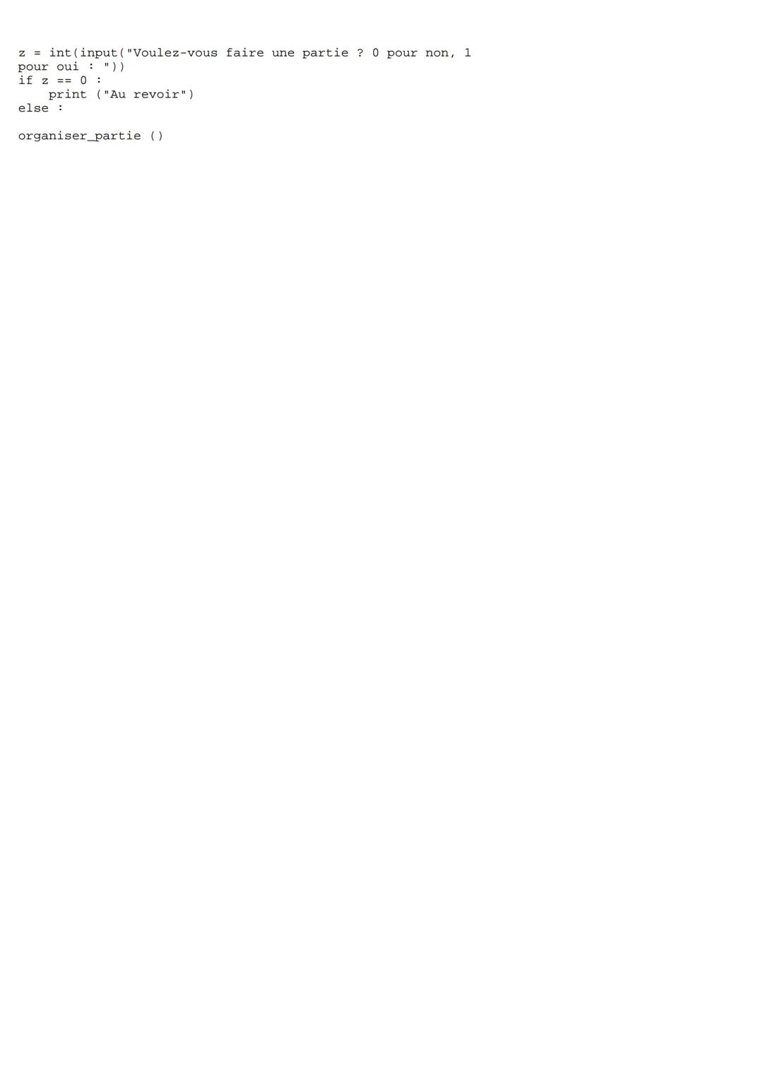 # -*- coding: utf-8 -*-

Created on Wed May 19 15:39:50
2021

@author: Alexandra Berthaud Laetitia Drugeon

import random

#rond = 1
#croix 