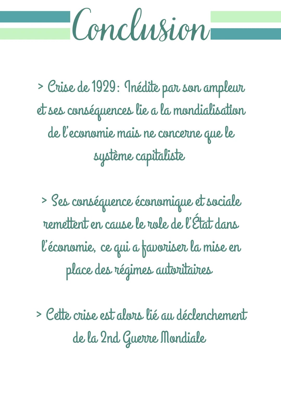 HISTOIRE
Theme 1 - Fragilités des démocraties, totalitarismes et Seconde Guerre mondiale
Chapitre 1. L'impact de la crise de 1929 : déséquil