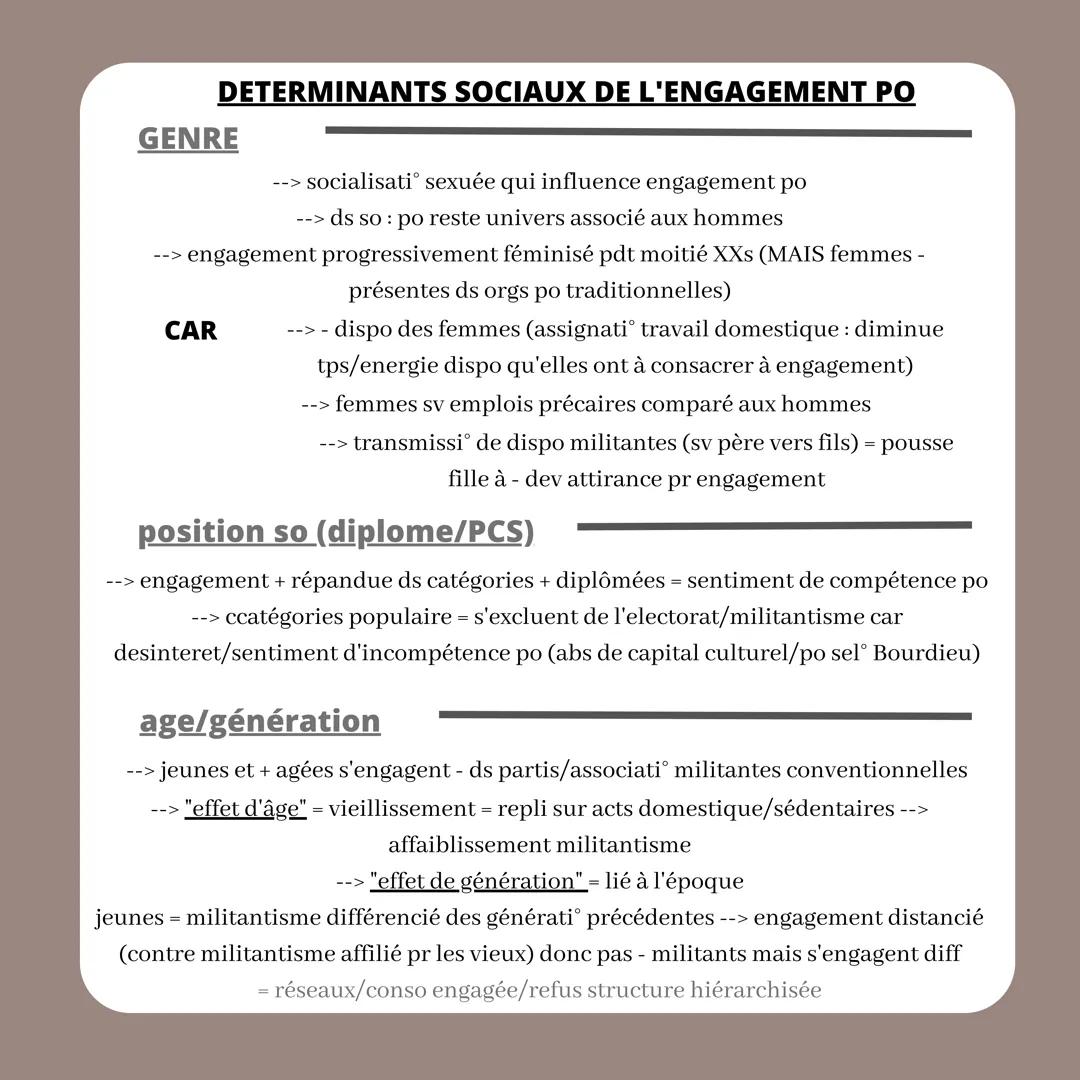 comment expliquer
L'ENGAGEMENT POLITIQUE
dans les sociétés démocratiques
def engagement po
implicati d'un indiv ds des
actiº visant à influe