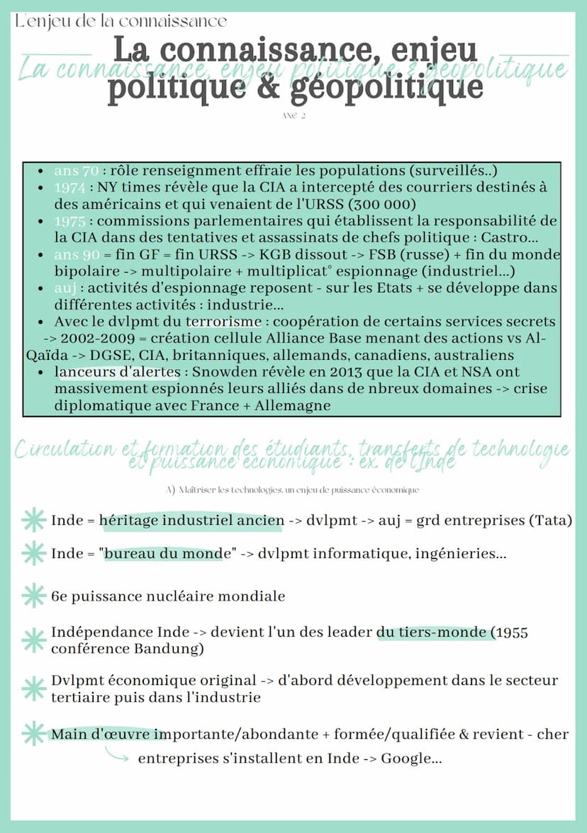 L'enjeu de la connaissance
La connaissance, enjeu
La connaissance ensen popitialiseopolitique
politique & géopolitique
AXE 2
accès à la conn