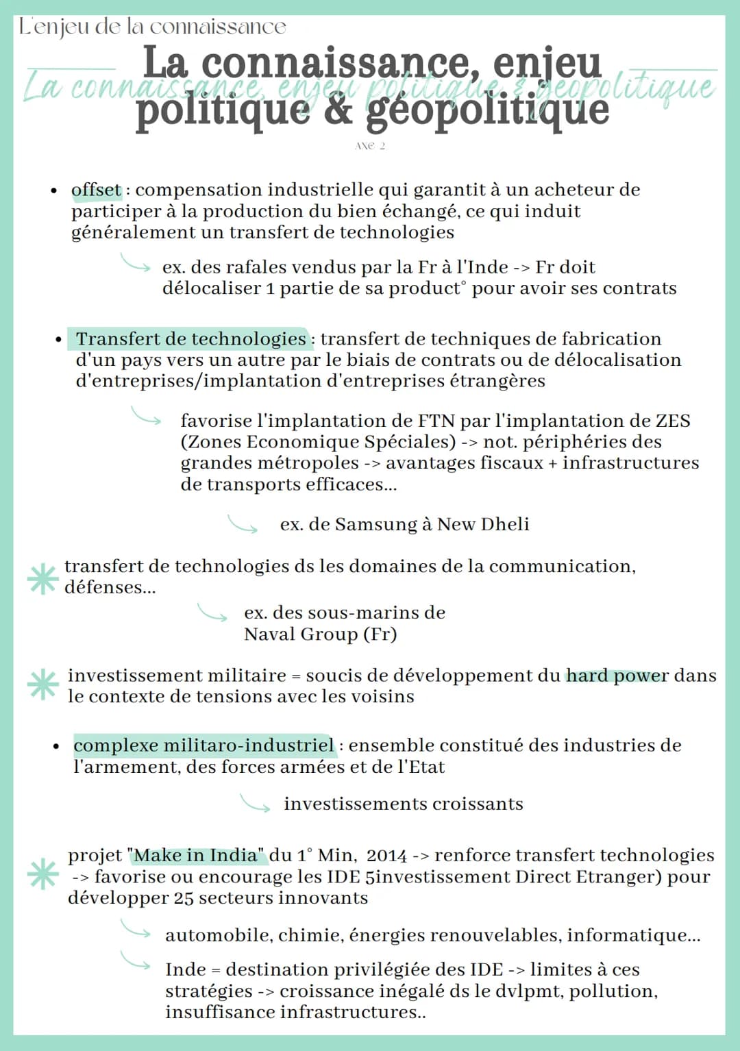 L'enjeu de la connaissance
La connaissance, enjeu
La connaissance ensen popitialiseopolitique
politique & géopolitique
AXE 2
accès à la conn