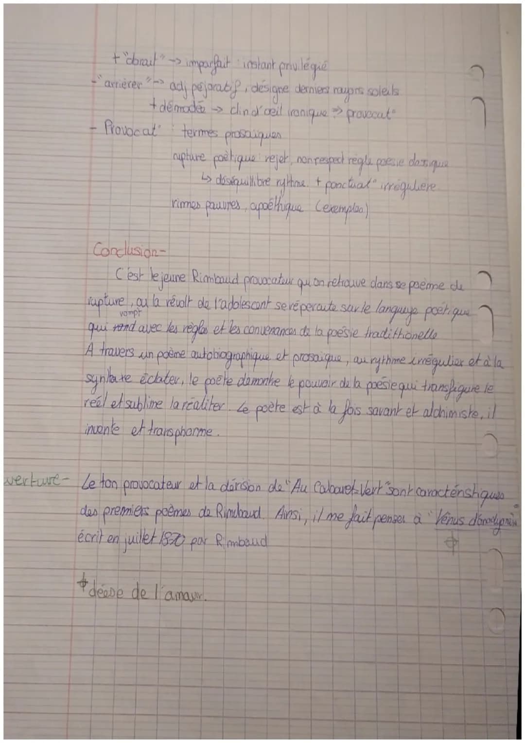 10
Au Cabaret-Vert (cinq heures du soir)
Depuis huit jours, j'avais déchiré mes bottines
Aux cailloux des chemins. J'entrais à Charleroi.
- 