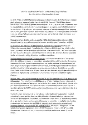Know conflits en Afghanistan  thumbnail