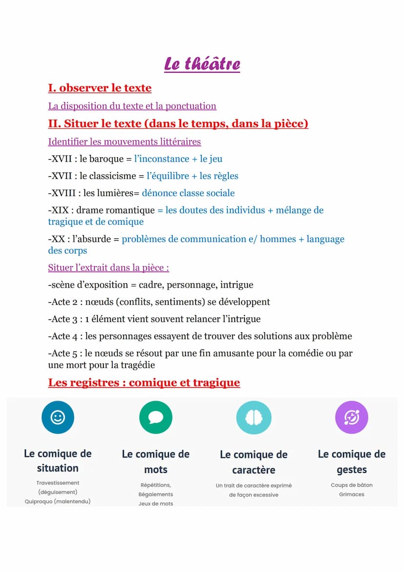 Le roman
I. Situer le texte (dans le temps, et dans l'œuvre)
Identifier les mouvements littéraires :
-XVI: L'humanisme = utopie + éducation

